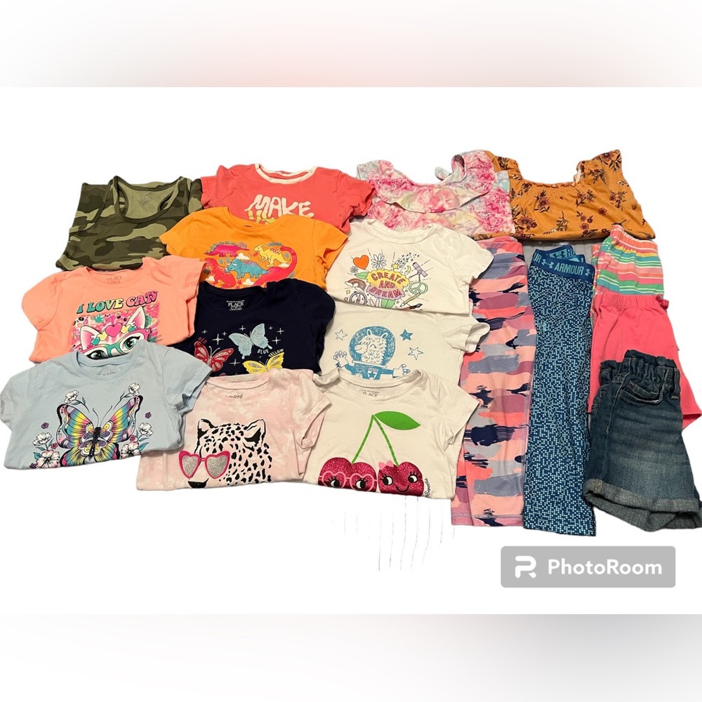 Bundle of girl summer clothes - size 5T-6